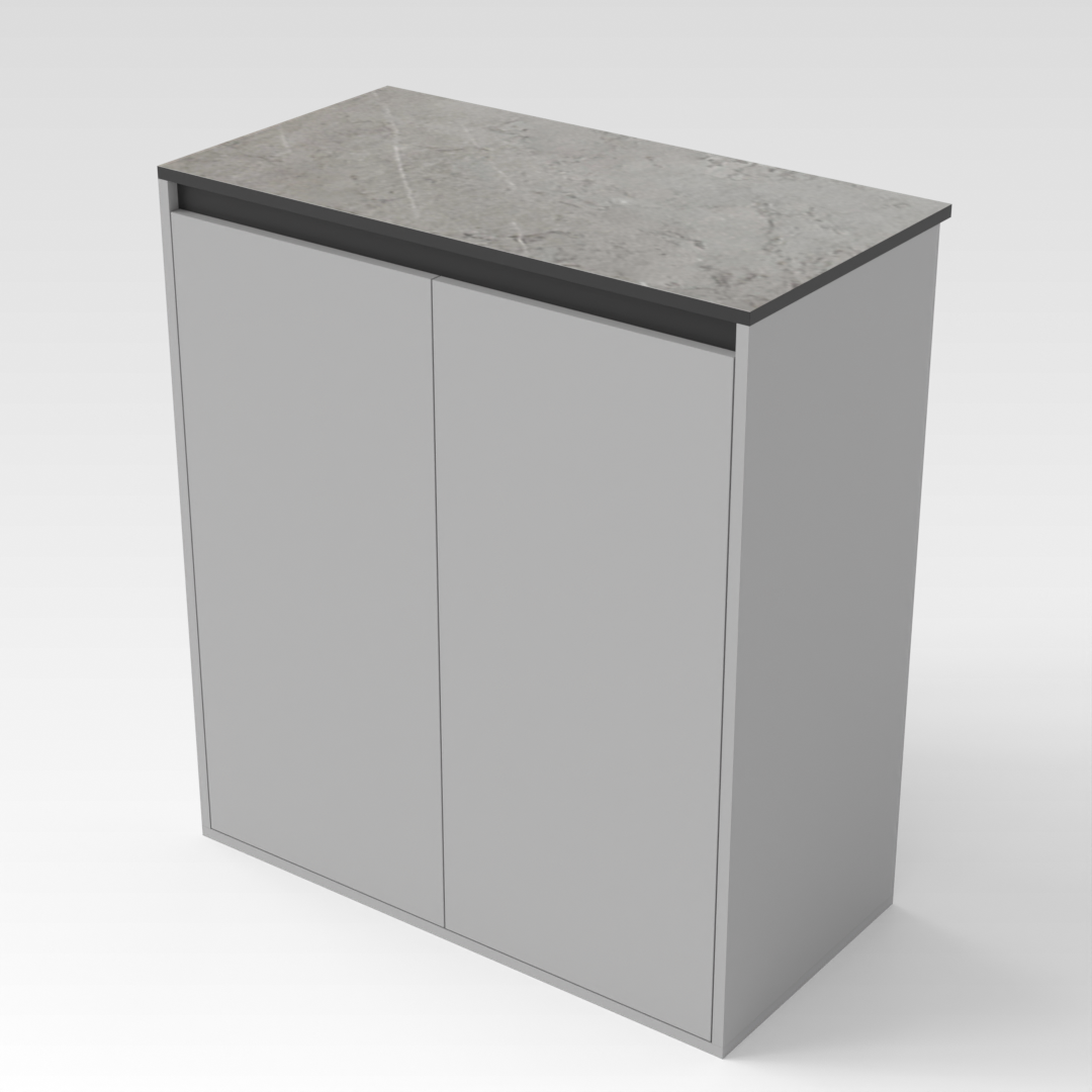 Light Gray Shoe Cabinet
