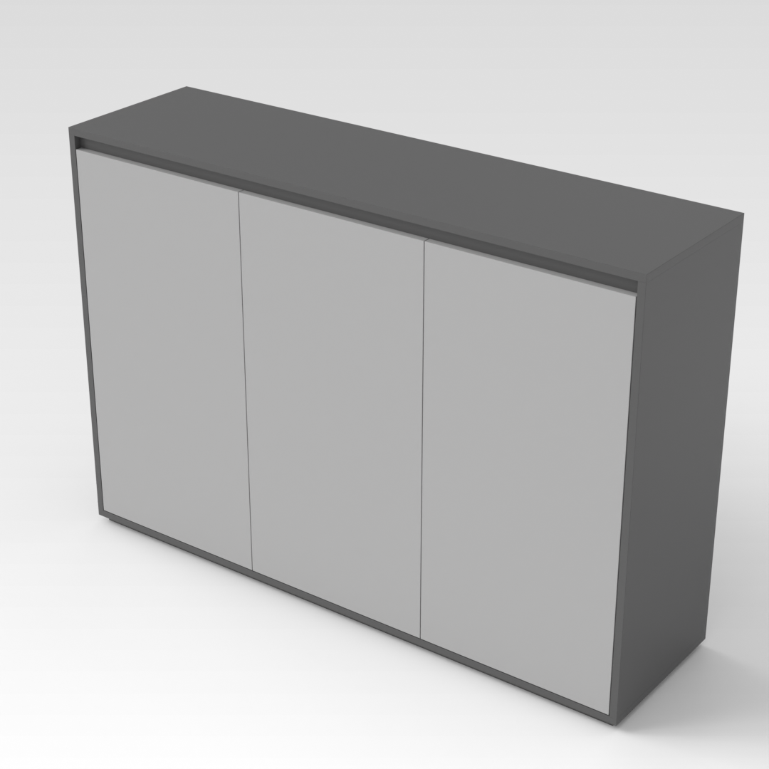 Sky Gray & Light Gray Shoe Cabinet