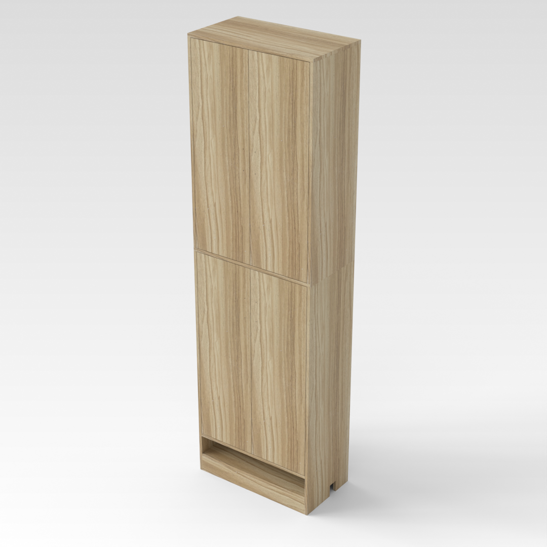 Country Oak Shoe Cabinet