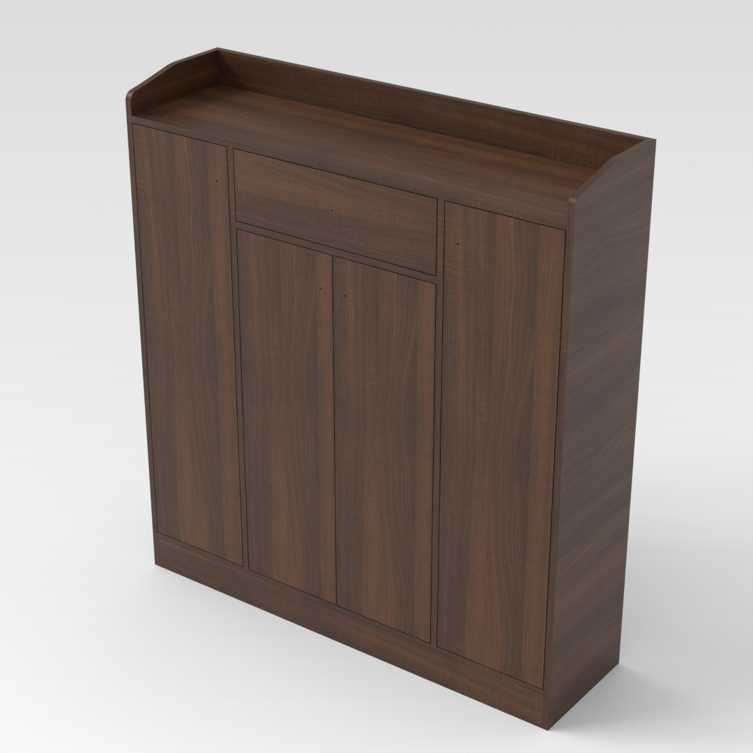 Prairie Oak Shoe Cabinet