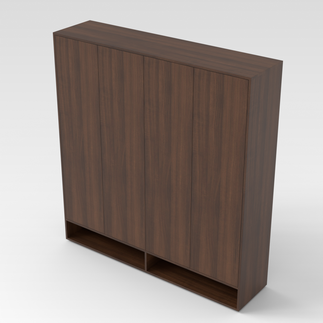 Prairie Oak Shoe Cabinet
