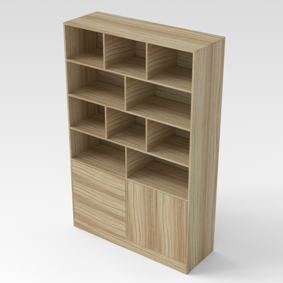 Country Oak Bookcase