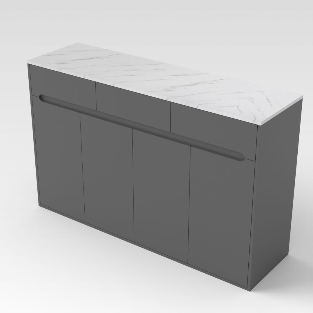 Sky Gray Shoe Cabinet