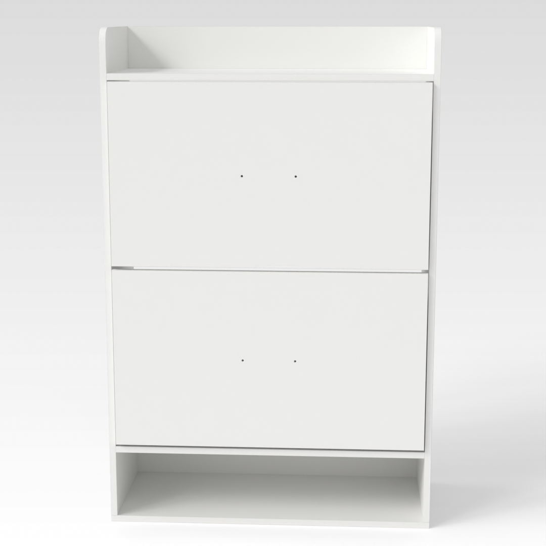 Warm White Shoe Cabinet