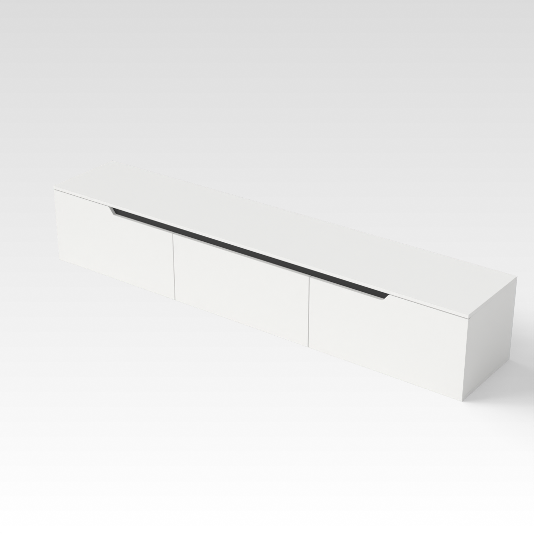 Warm White TV Stand