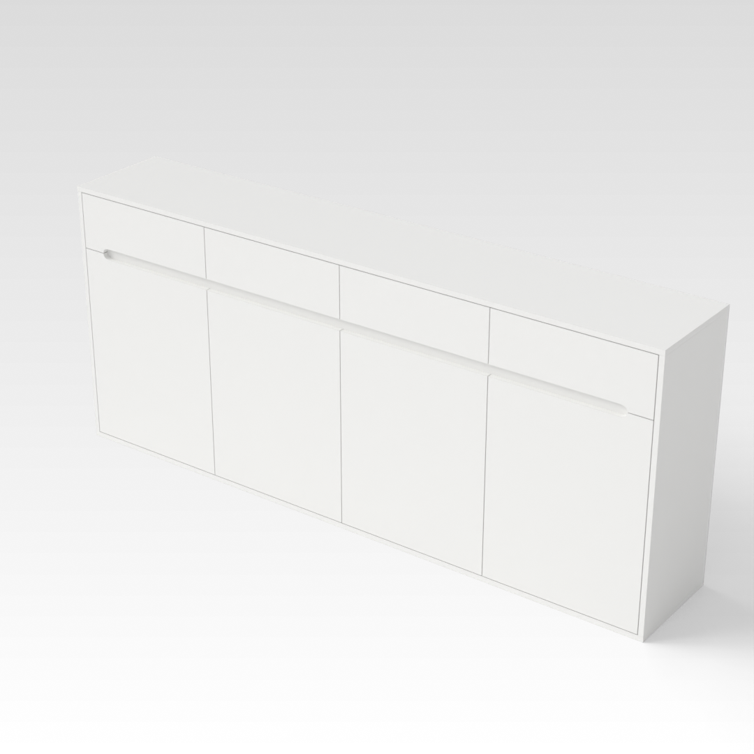 Warm White Shoe Cabinet