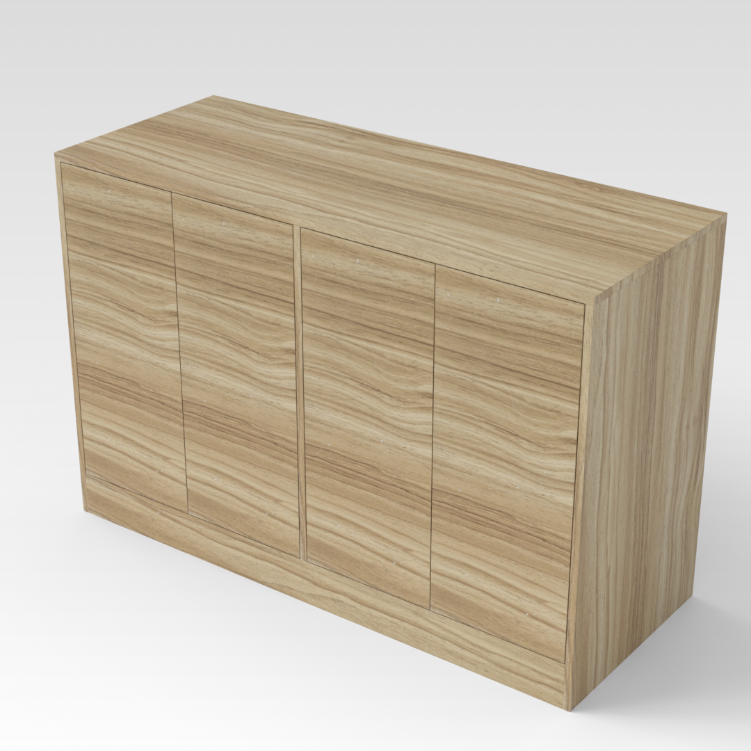 Country Oak Shoe Cabinet