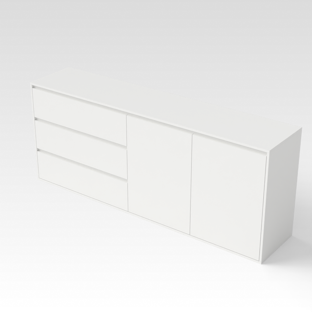 Warm White Storage Rack