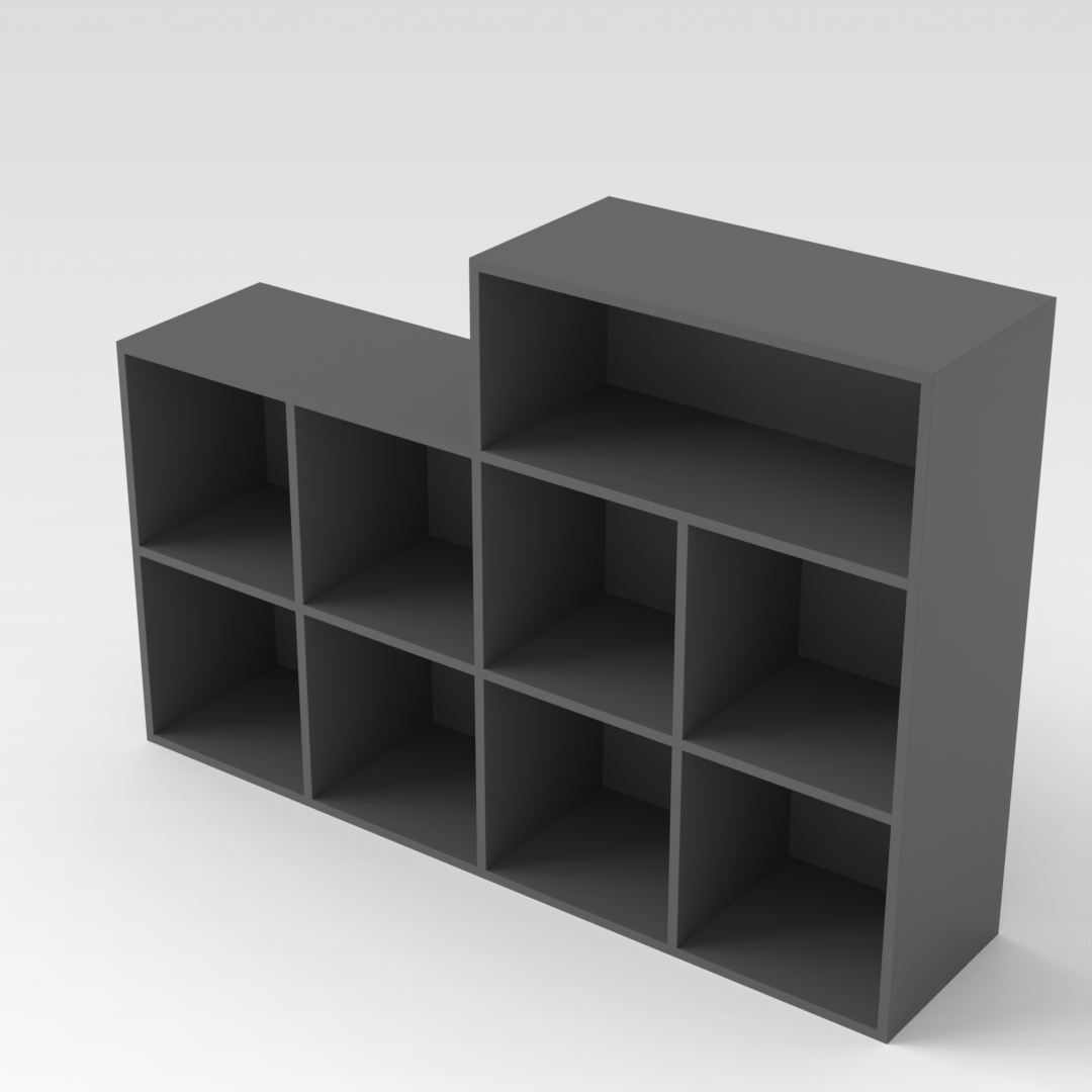 Sky Gray Accent Cabinet