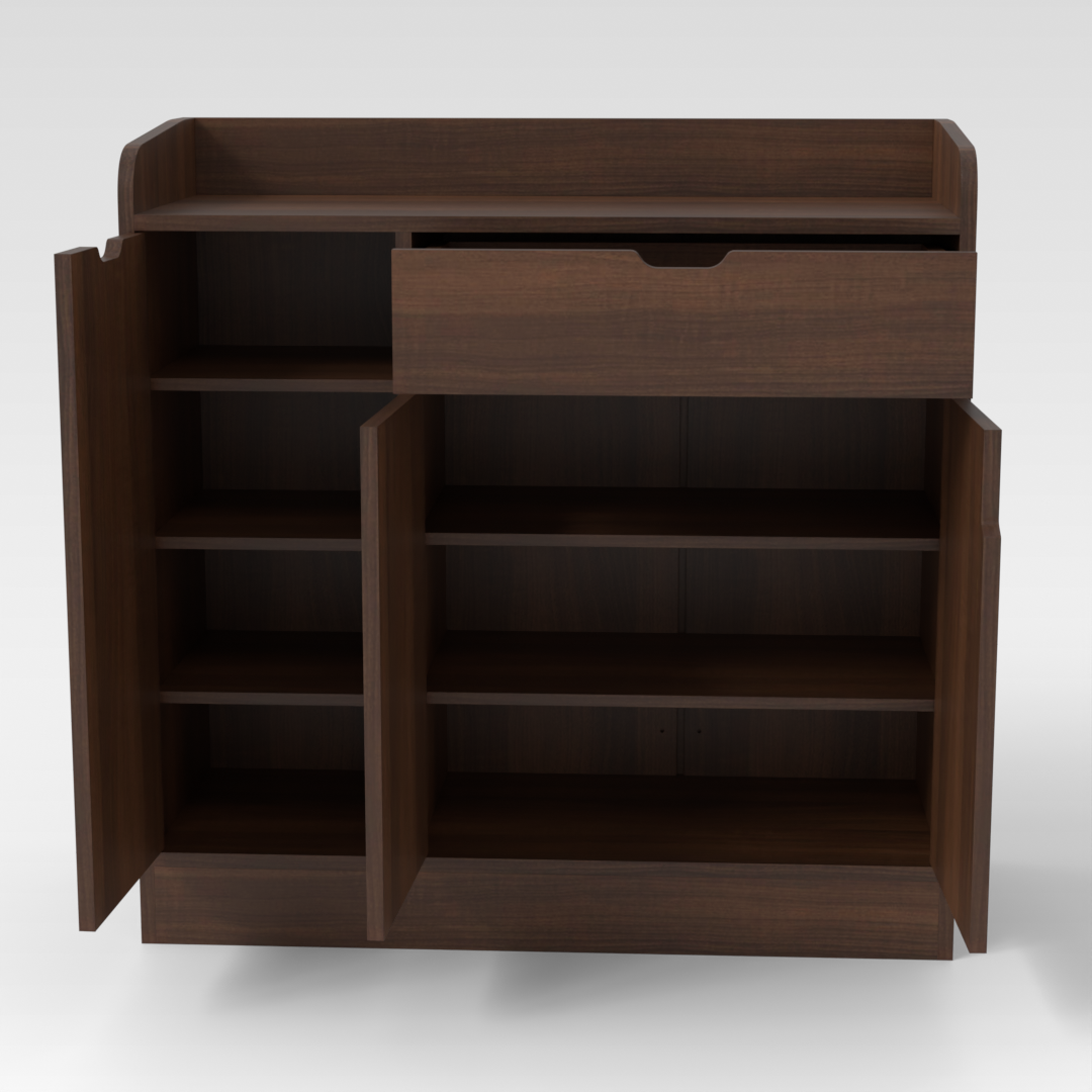 Prairie Oak Shoe Cabinet