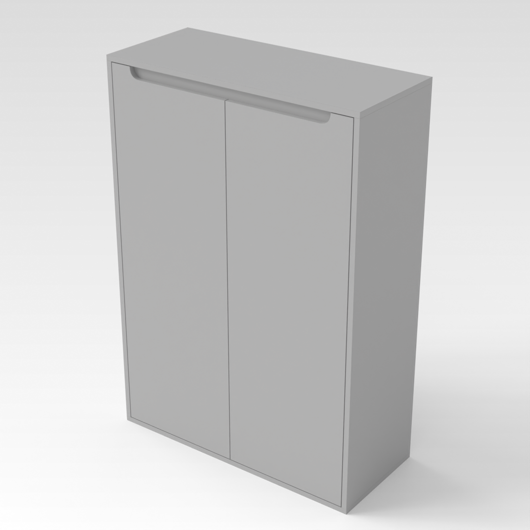 Light Gray Shoe Cabinet