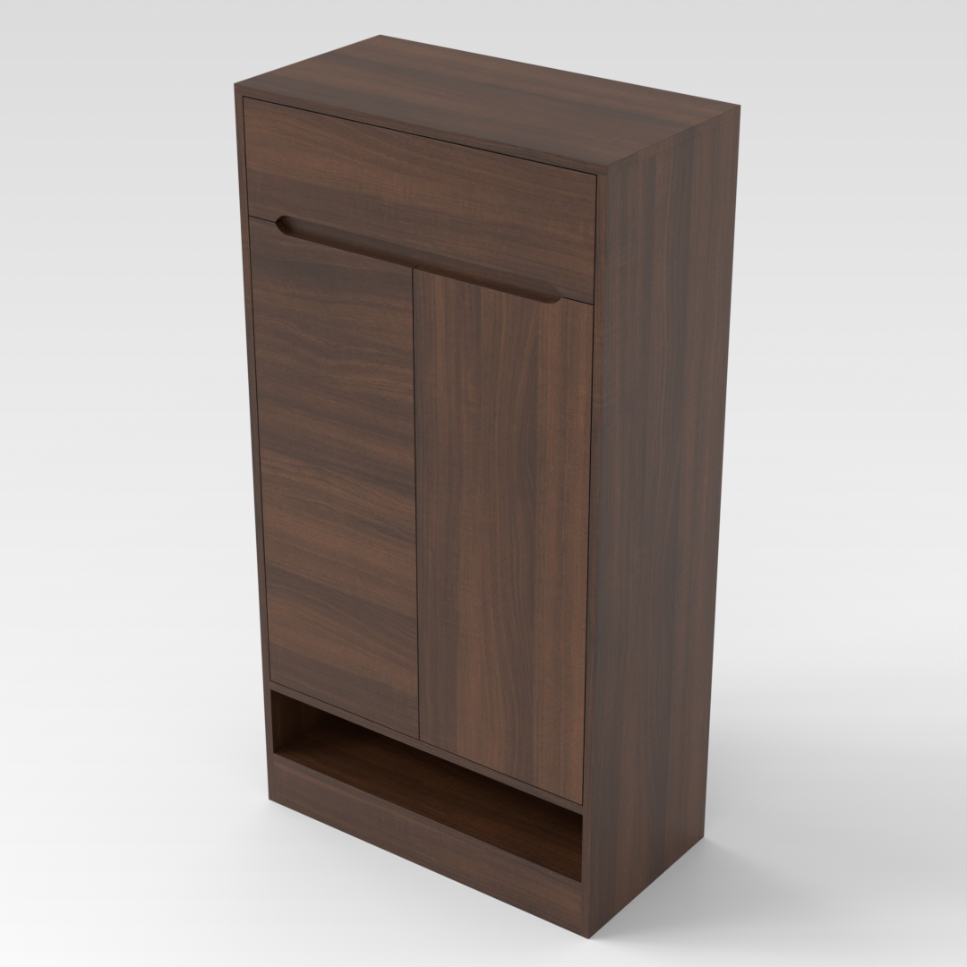 Prairie Oak Shoe Cabinet