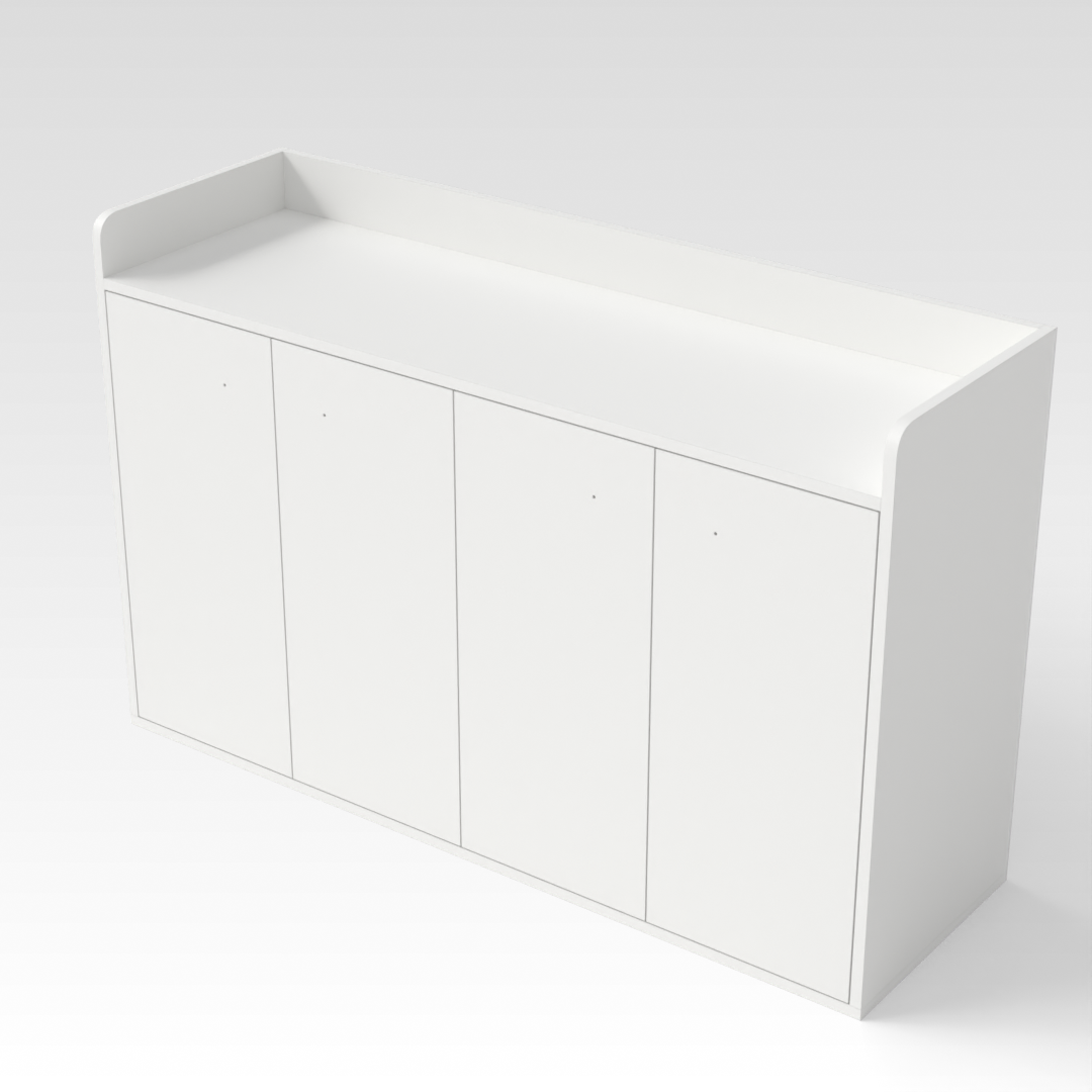 Warm White Shoe Cabinet