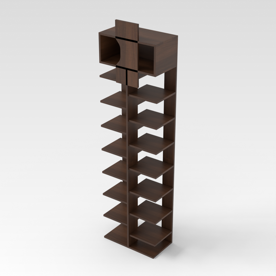 Prairie Oak Shoe Rack