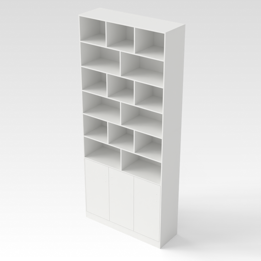 Warm White Bookcase