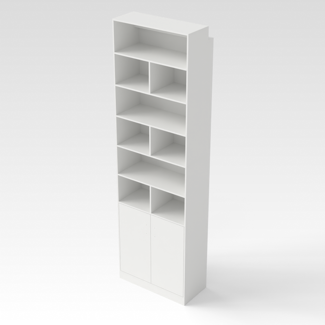Warm White Bookcase