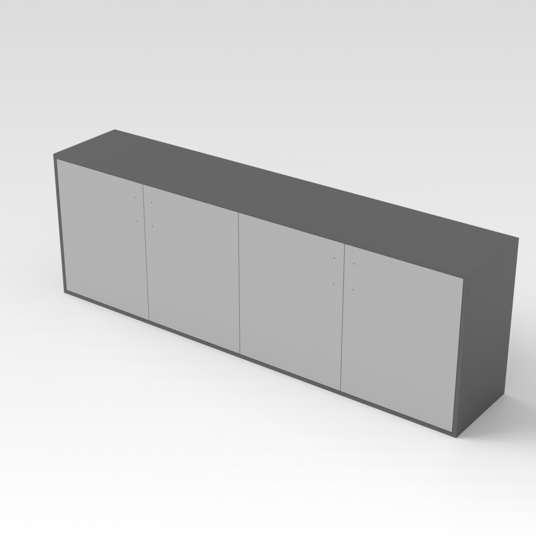 Sky Gray & Light Gray Shoe Cabinet