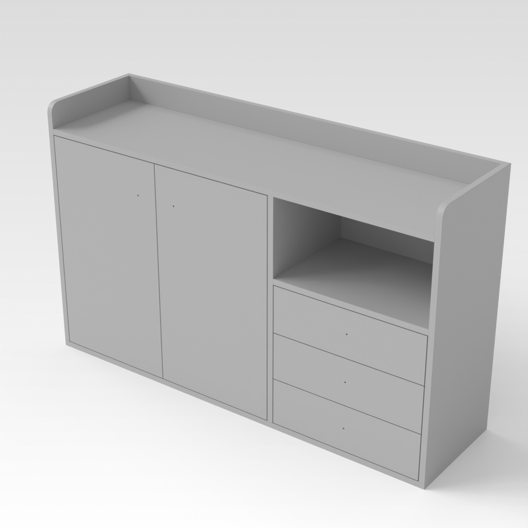Light Gray Sideboard
