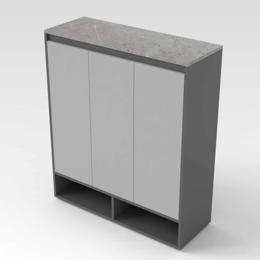 Sky Gray Bookshelf