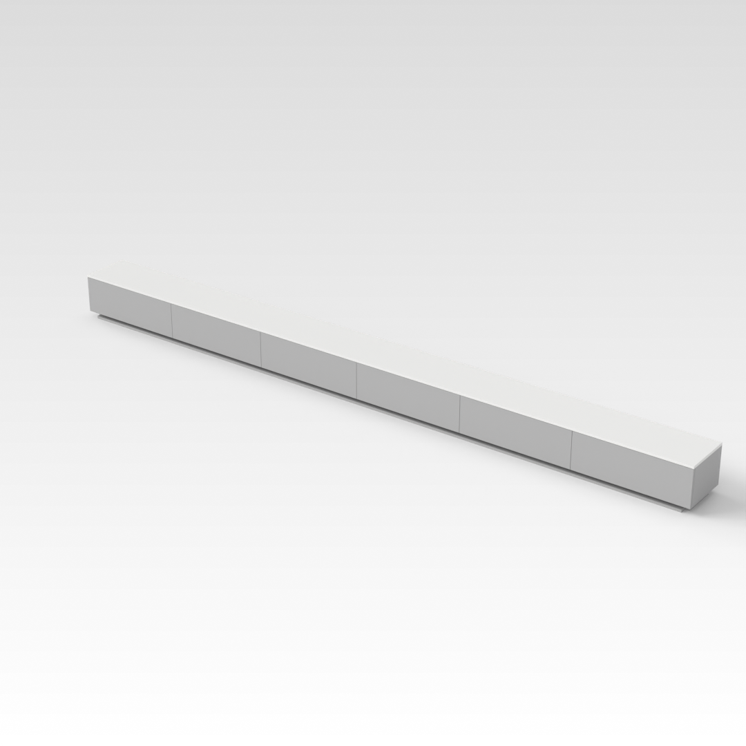 Warm White TV Stand