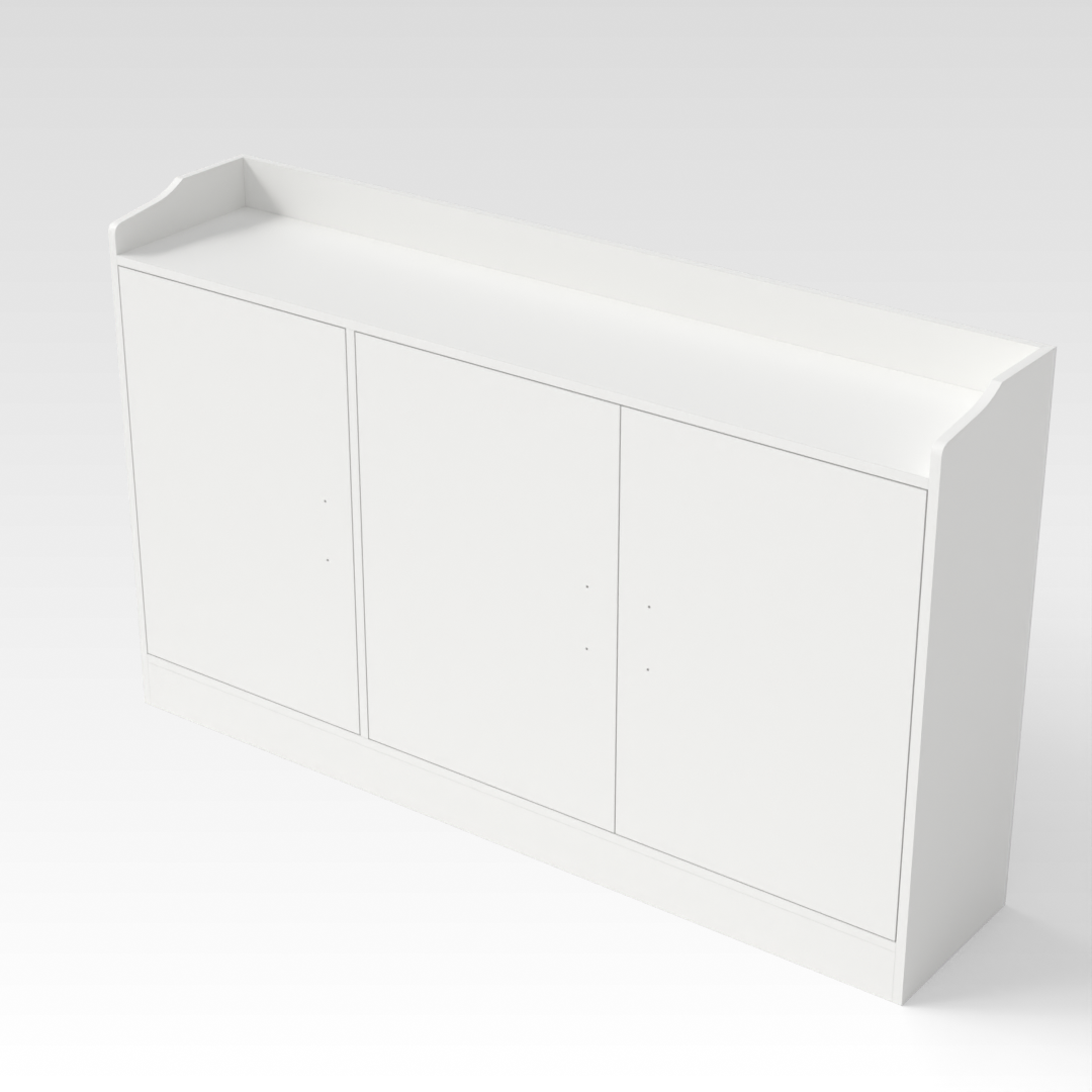 Warm White Shoe Cabinet