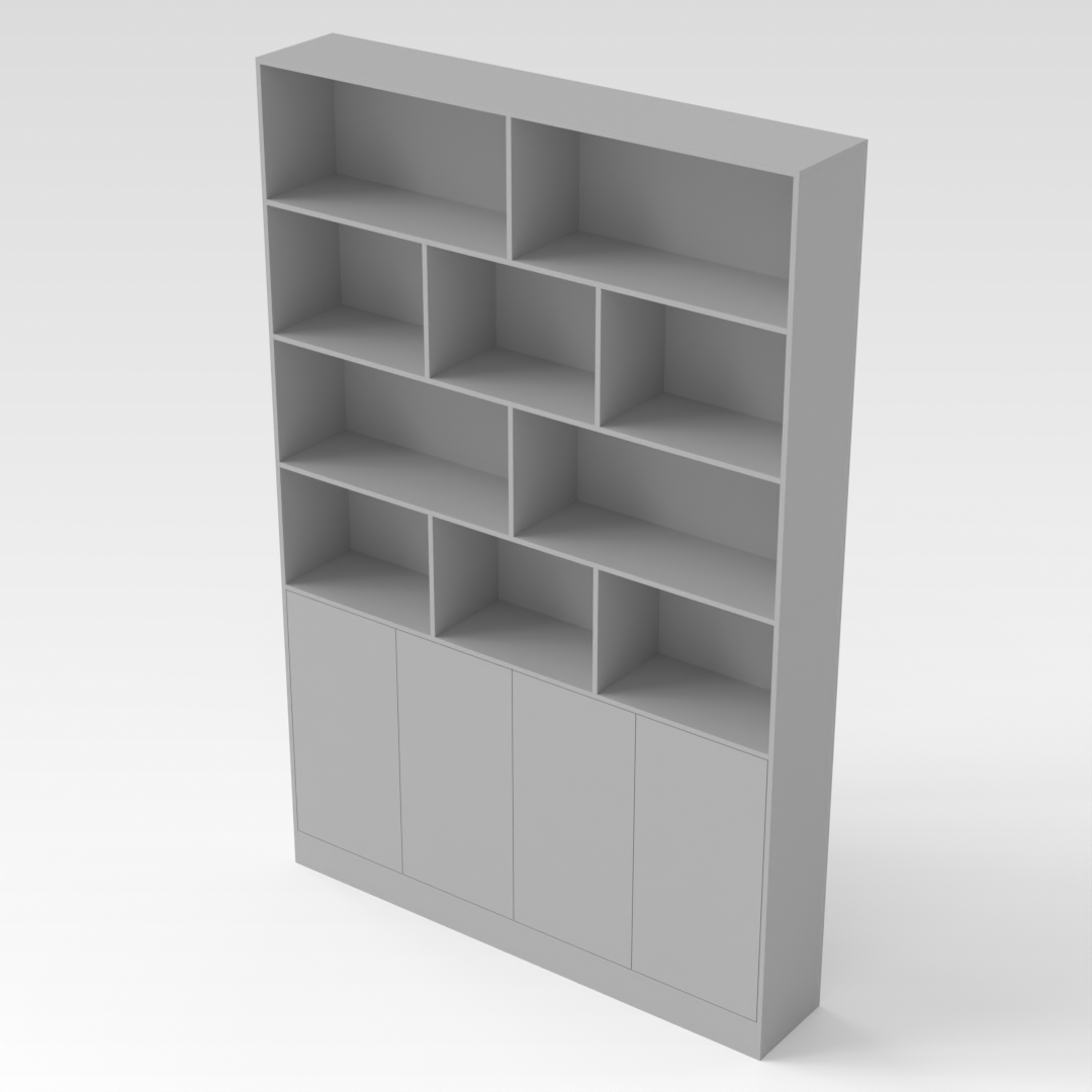 Light Gray Bookshelf