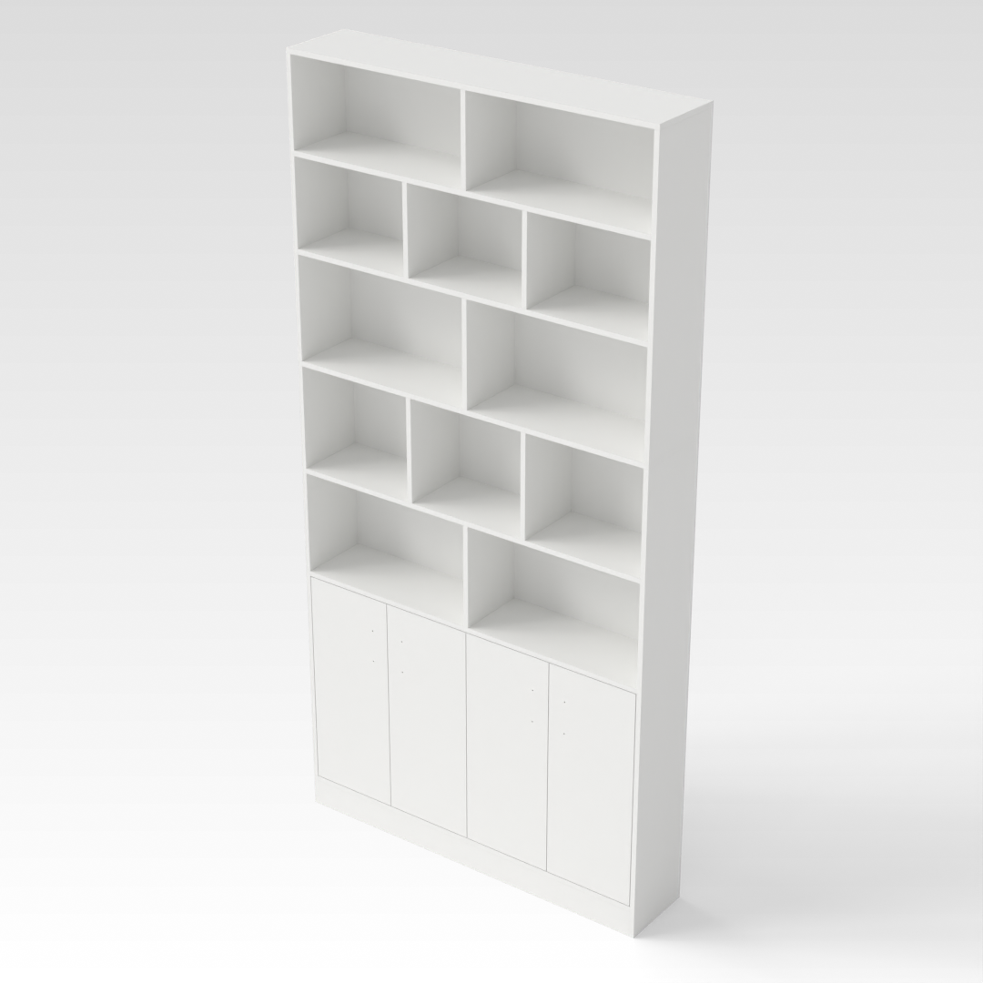 Warm White Bookcase