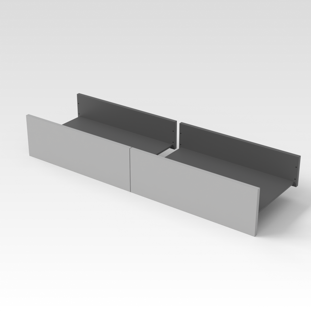 Sky Gray & Light Gray Shoe Cabinet