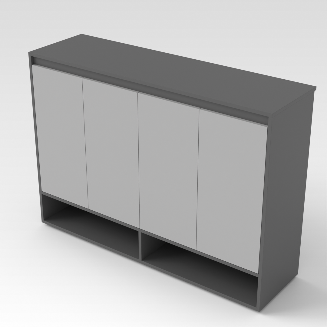 Sky Gray Shoe Cabinet