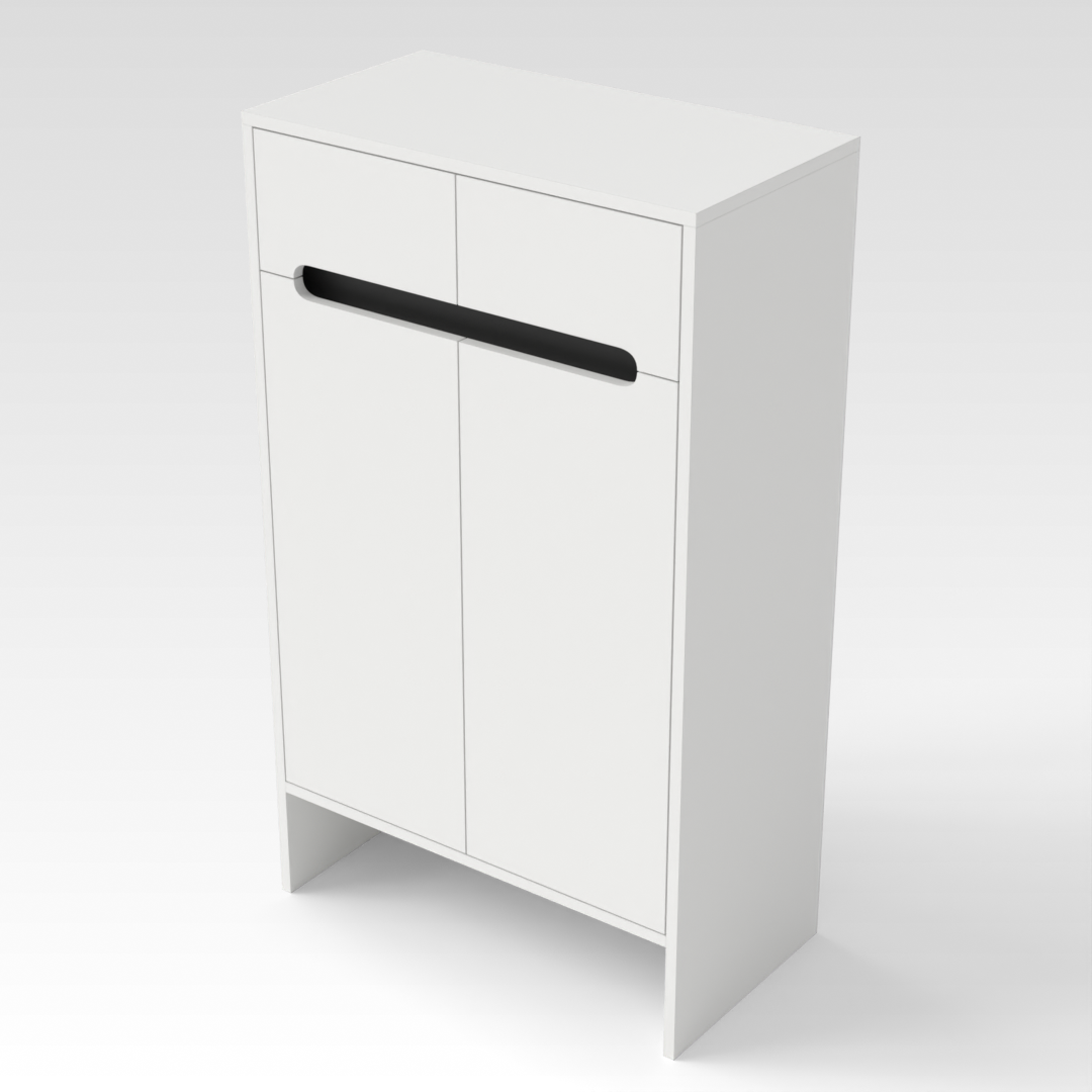 Warm White Shoe Cabinet