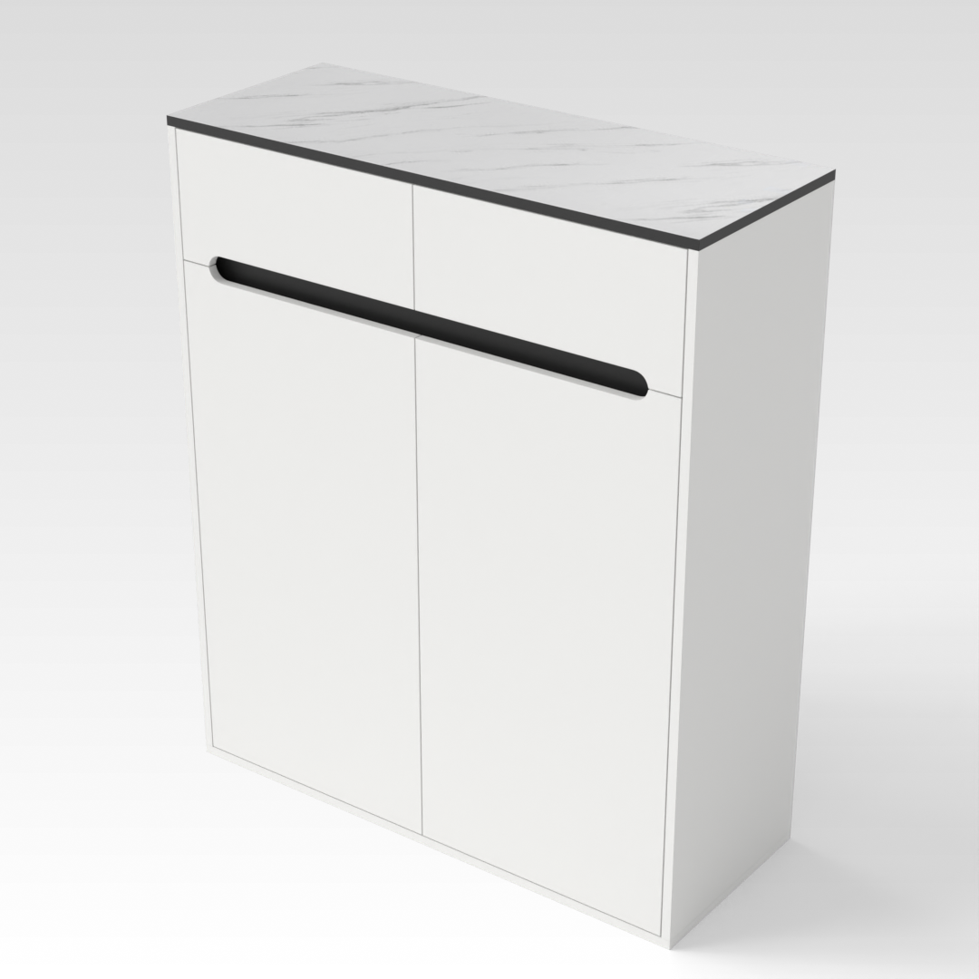 Warm White Shoe Cabinet