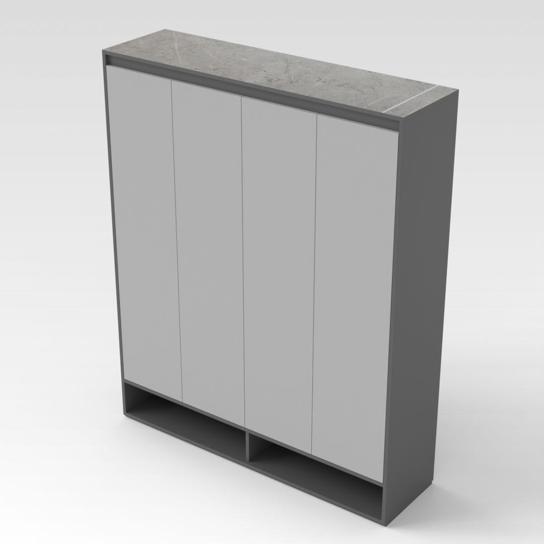 Sky Gray Shoe Cabinet