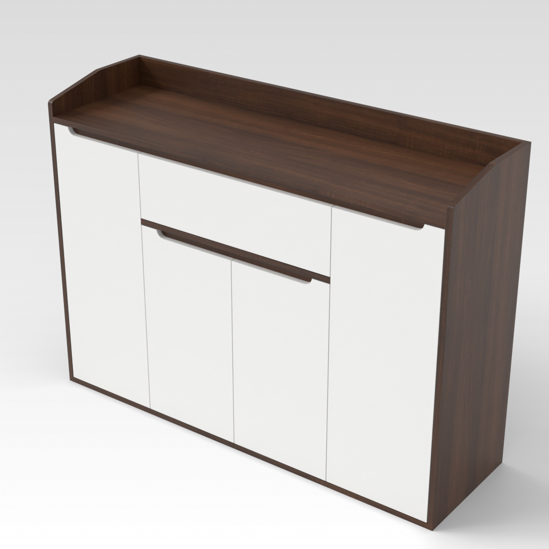 Prairie Oak Shoe Cabinet