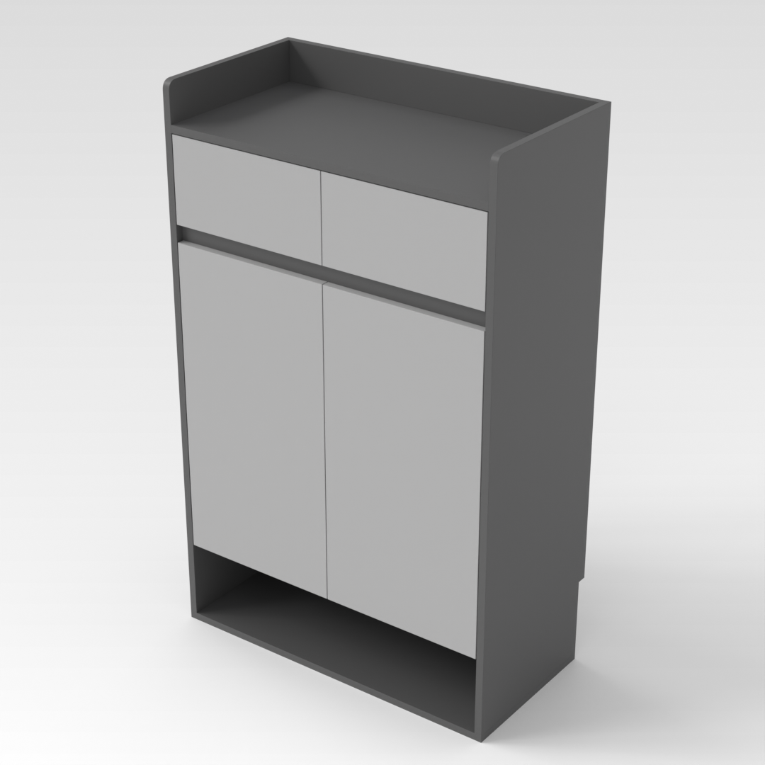 Sky Gray Shoe Cabinet