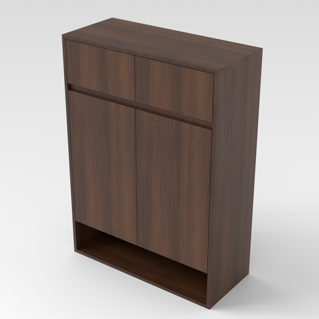 Prairie Oak Shoe Cabinet