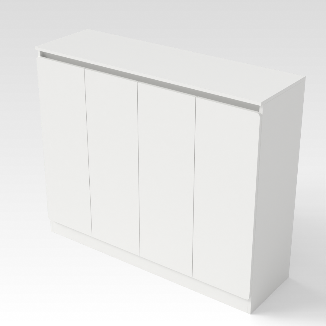 Warm White Shoe Cabinet