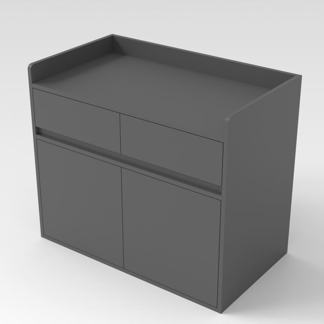 Sky Gray TV Stand