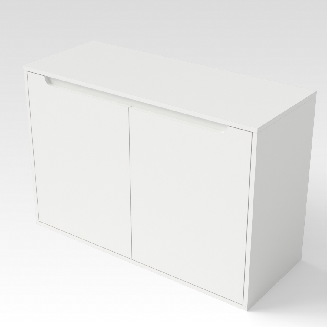 Warm White Shoe Cabinet