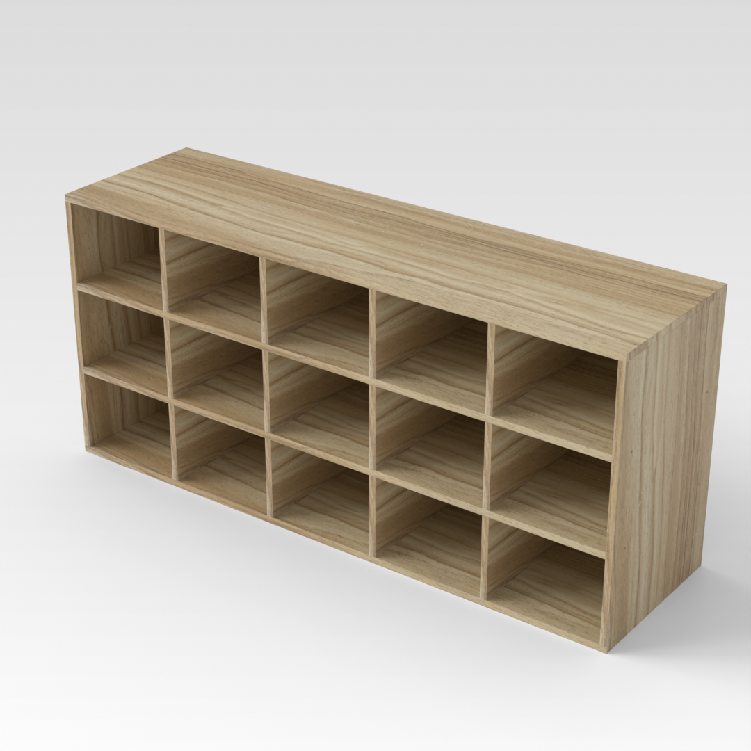 Country Oak Shoe Cabinet