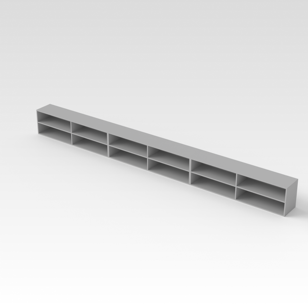 Light Gray Desktop Hutch