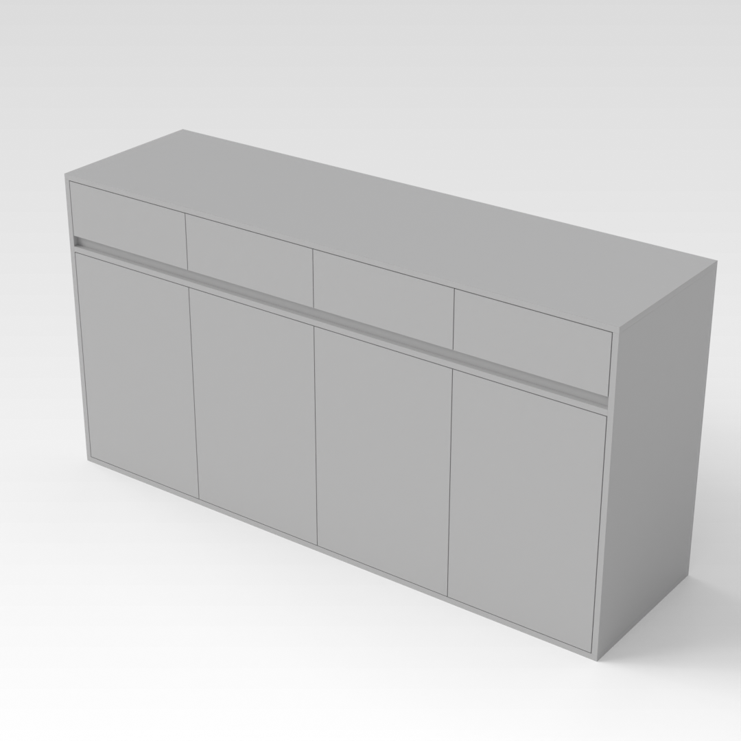 Light Gray Shoe Cabinet