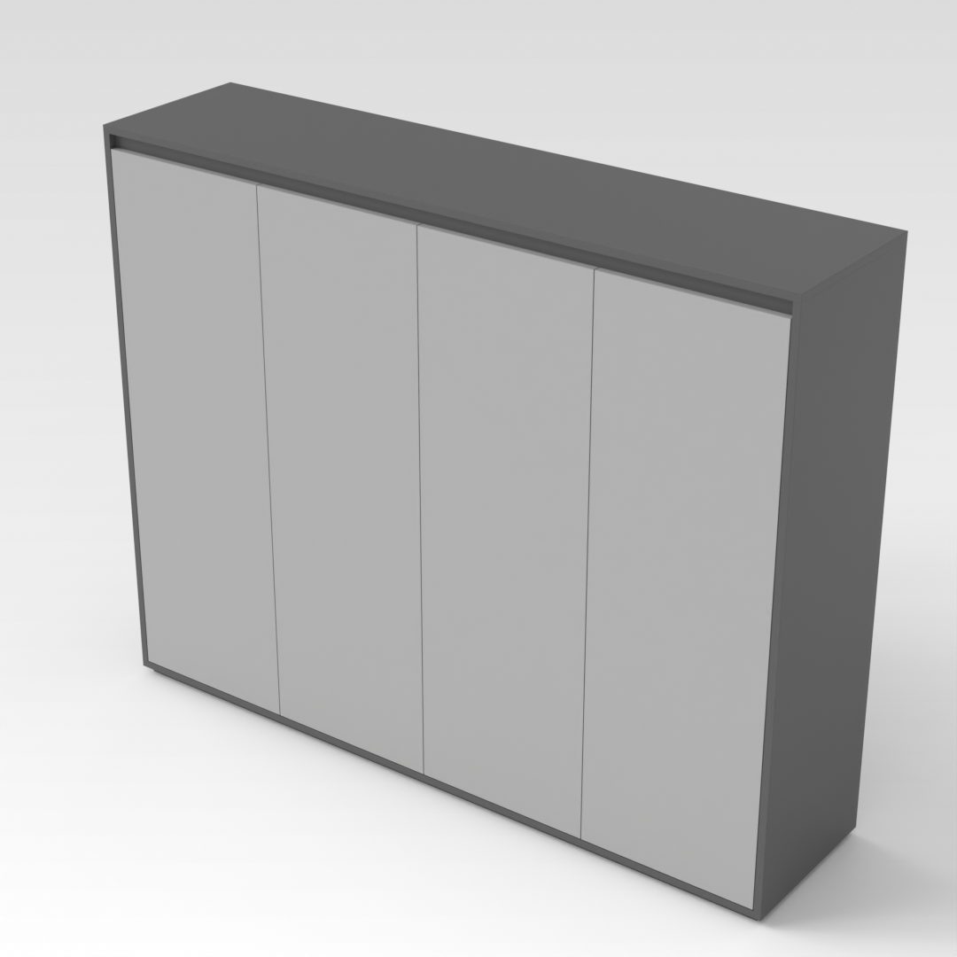 Sky Gray & Light Gray Shoe Cabinet
