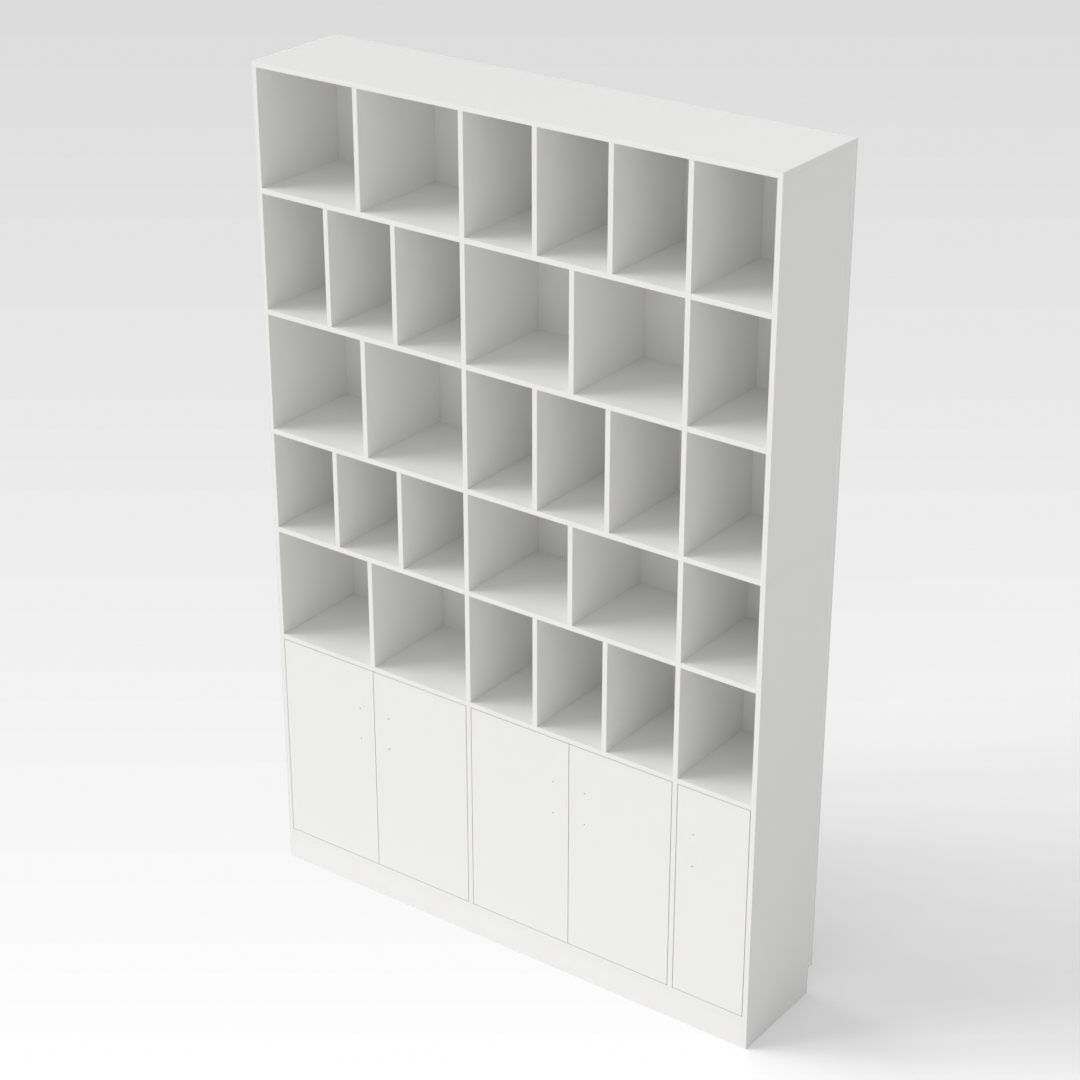 Warm White Bookcase