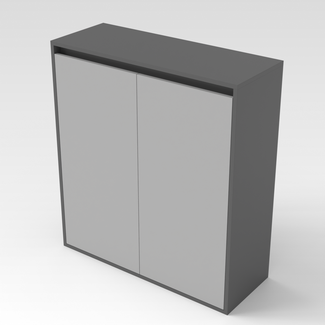 Sky Gray & Light Gray Shoe Cabinet