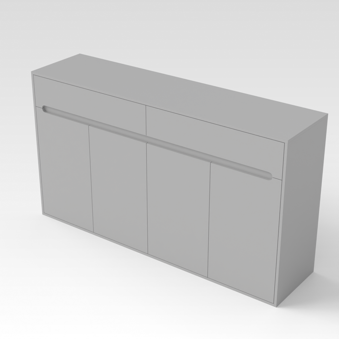 Light Gray Shoe Cabinet