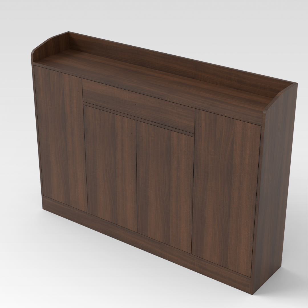 Prairie Oak Shoe Cabinet