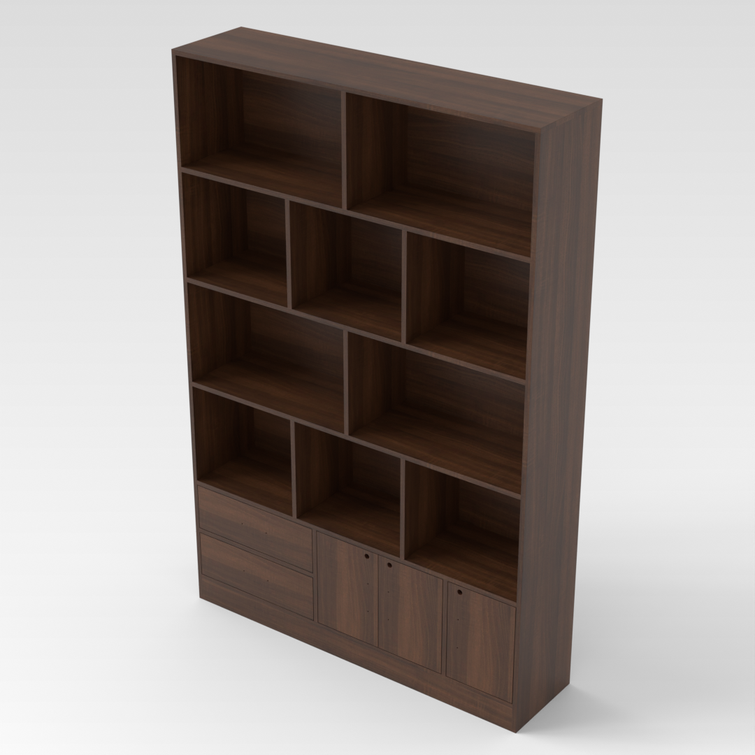Prairie Oak Bookshelf