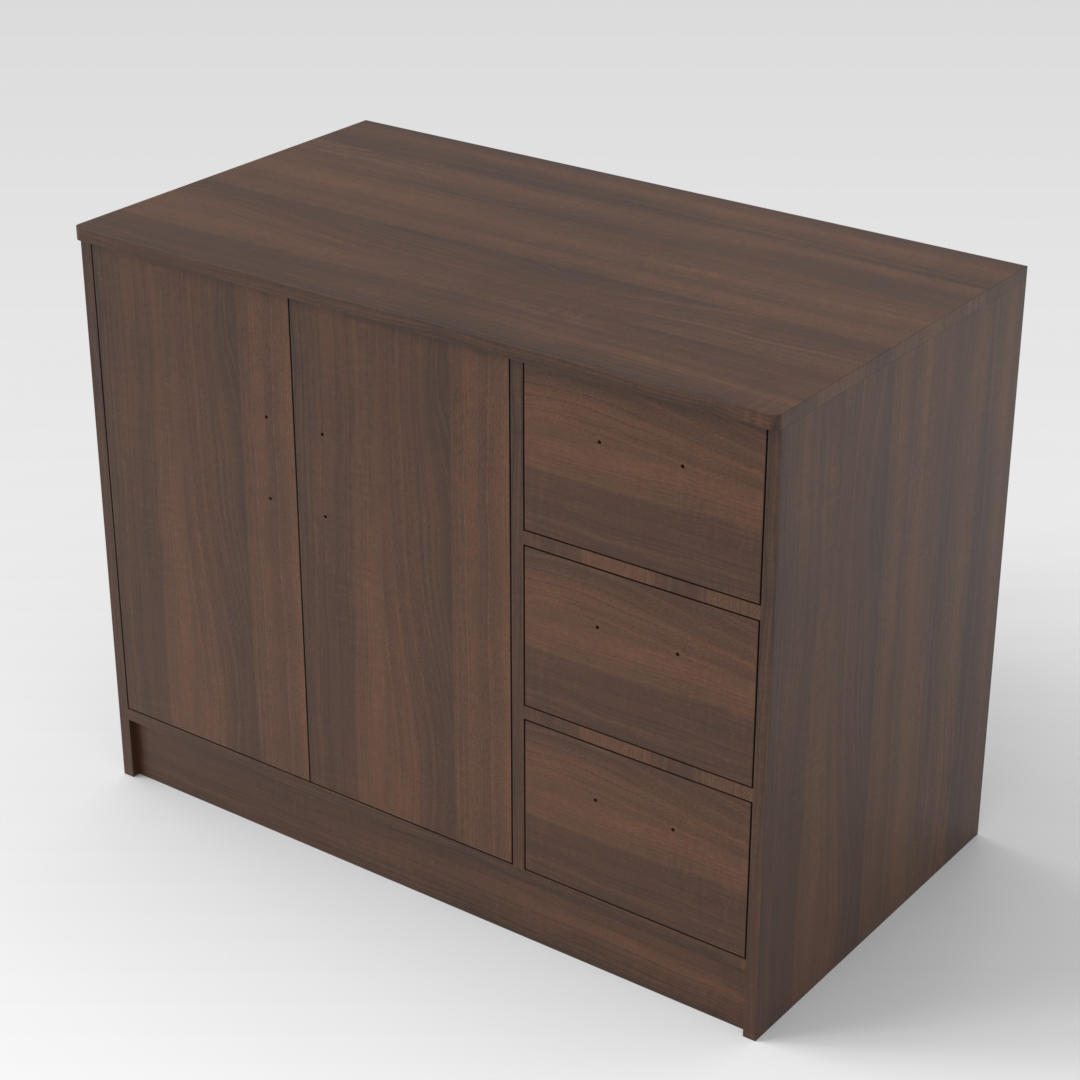 Prairie Oak Shoe Cabinet