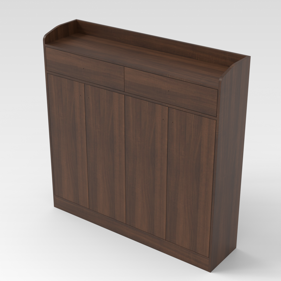 Prairie Oak Shoe Cabinet
