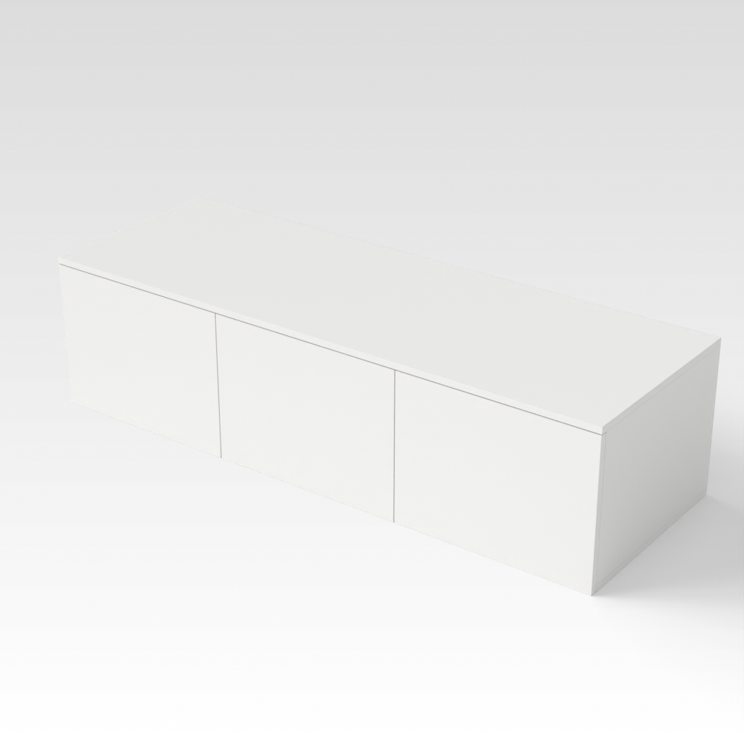 Warm White TV Stand
